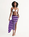 Uniquely You Sheer Purple Polka Dot Swimsuit Cover Up by inQue.Style