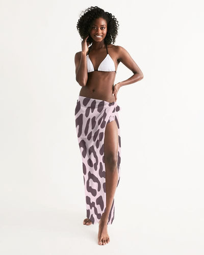 Uniquely You Swim Cover Up - Sarong / Pink Leopard Print by inQue.Style