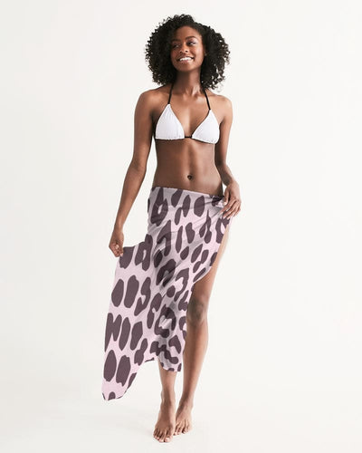 Uniquely You Swim Cover Up - Sarong / Pink Leopard Print by inQue.Style