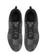 Uniquely You Womens Sneakers, Black and Gray 3D Print Running Shoes by inQue.Style