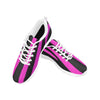 Uniquely You Womens Sneakers, Black and Purple Stripe Running Shoes by inQue.Style