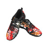Uniquely You Womens Sneakers, Black and White Abstract Print Running Shoes by inQue.Style