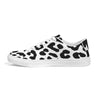 Uniquely You Womens Sneakers, Black and White Leopard Print by inQue.Style