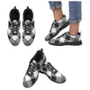 Uniquely You Womens Sneakers, Black and White Plaid Print Running Shoes by inQue.Style