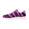 Uniquely You Womens Sneakers, Black Strip and Purple Running Shoes by inQue.Style