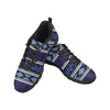 Uniquely You Womens Sneakers, Blue and Black Aztec Print Running Shoes by inQue.Style