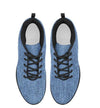 Uniquely You Womens Sneakers, Blue Denim Print Running Shoes by inQue.Style