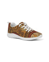 Uniquely You Womens Sneakers - Brown Paisley Style Canvas Sports Shoes / Running by inQue.Style