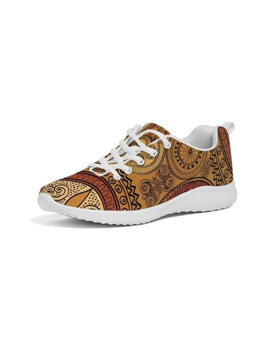 Uniquely You Womens Sneakers - Brown Paisley Style Canvas Sports Shoes / Running by inQue.Style
