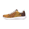 Uniquely You Womens Sneakers - Canvas Running Shoes,  Brown and Yellow Print by inQue.Style