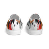 Uniquely You Womens Sneakers - Canvas Slip On Shoes, Multicolor Circular Print by inQue.Style