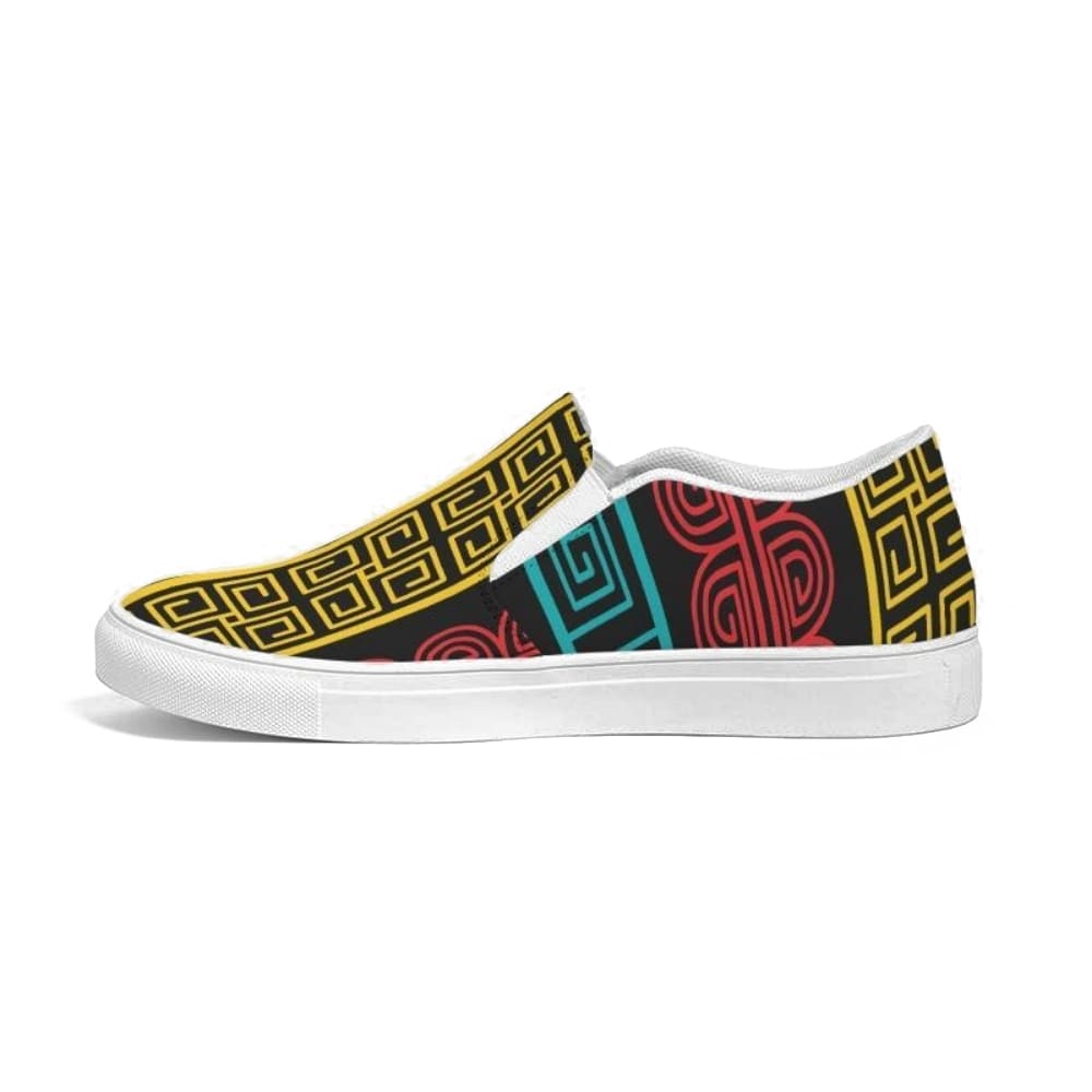 Uniquely You Womens Sneakers, Multicolor Slip-On Canvas Shoes - S372809 by inQue.Style