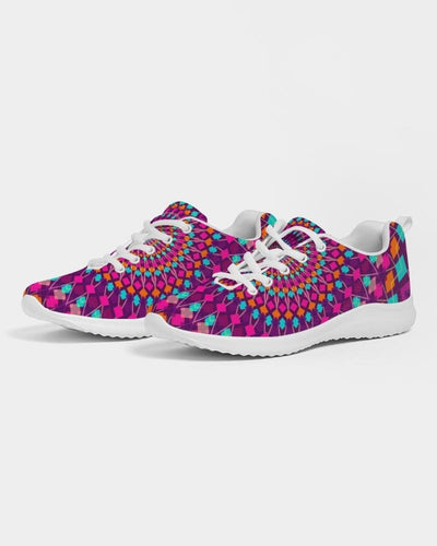 Uniquely You Womens Sneakers - Purple Kaleidoscope Style Canvas Sports Shoes / Running by inQue.Style