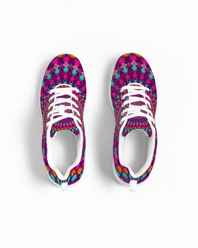 Uniquely You Womens Sneakers - Purple Kaleidoscope Style Canvas Sports Shoes / Running by inQue.Style