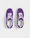 Uniquely You Womens Sneakers - Purple Polka Dot Canvas Sports Shoes / Running by inQue.Style