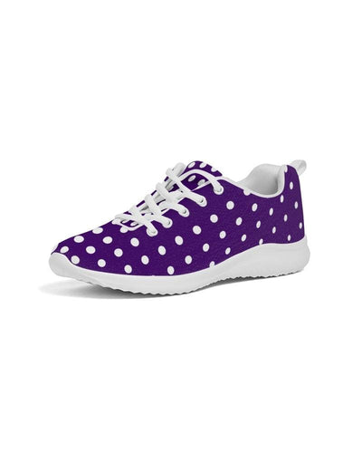 Uniquely You Womens Sneakers - Purple Polka Dot Canvas Sports Shoes / Running by inQue.Style