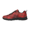 Uniquely You Womens Sneakers,  Red Plaid  Running Shoes by inQue.Style