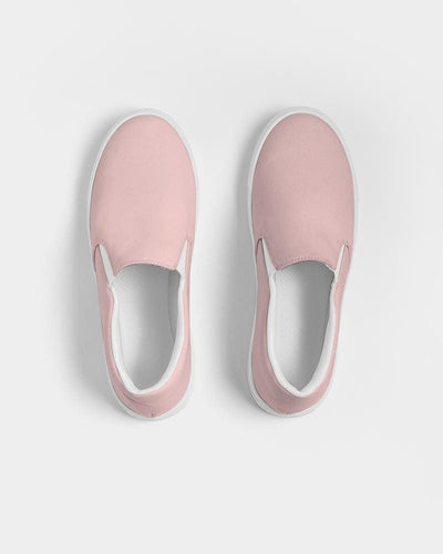 Uniquely You Womens Sneakers - Rose Pink Slip-On Canvas Sports Shoes by inQue.Style