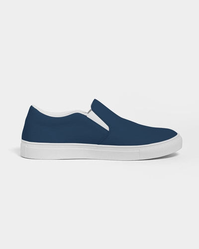 Uniquely You Womens Sneakers - Slip On Canvas Shoes / Navy Blue by inQue.Style