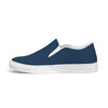 Uniquely You Womens Sneakers - Slip On Canvas Shoes / Navy Blue by inQue.Style