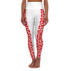 Womens Yoga Leggings - High Waisted / Love Red Hearts by inQue.Style