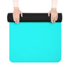 Uniquely You Yoga Mat, Cyan Blue/Aqua Green Fitness Mat by inQue.Style