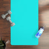 Uniquely You Yoga Mat, Cyan Blue/Aqua Green Fitness Mat by inQue.Style